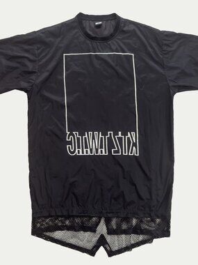 KTZ Kokon To Zai Sheer Oversized Long Tee Mesh Hem L